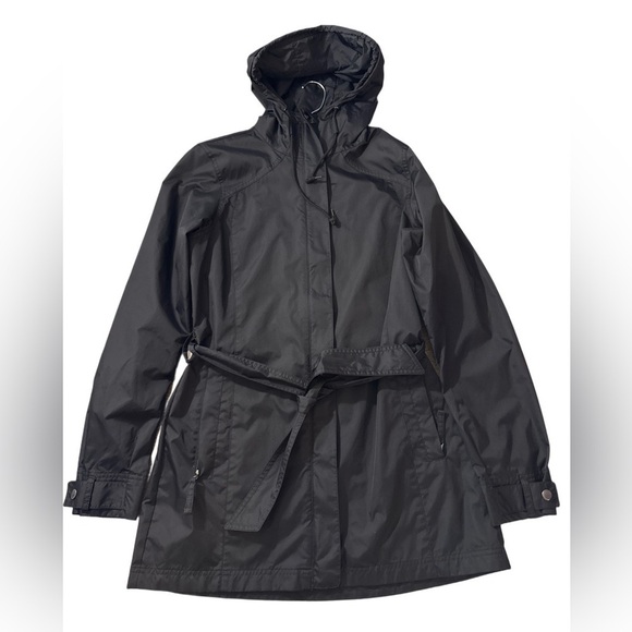 Columbia Jackets & Blazers - Columbia Omni Shield Women’s Fullzip Black Hooded Belted Technical Jacket Size M